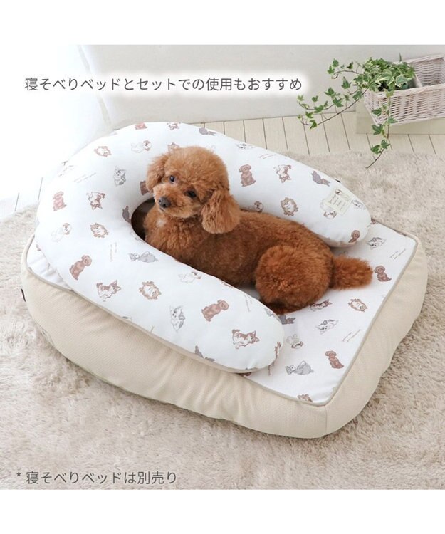 PET PARADISE ペットパラダイス makokoro あごのせクッション 《わんちゃん柄》 わんちゃん柄