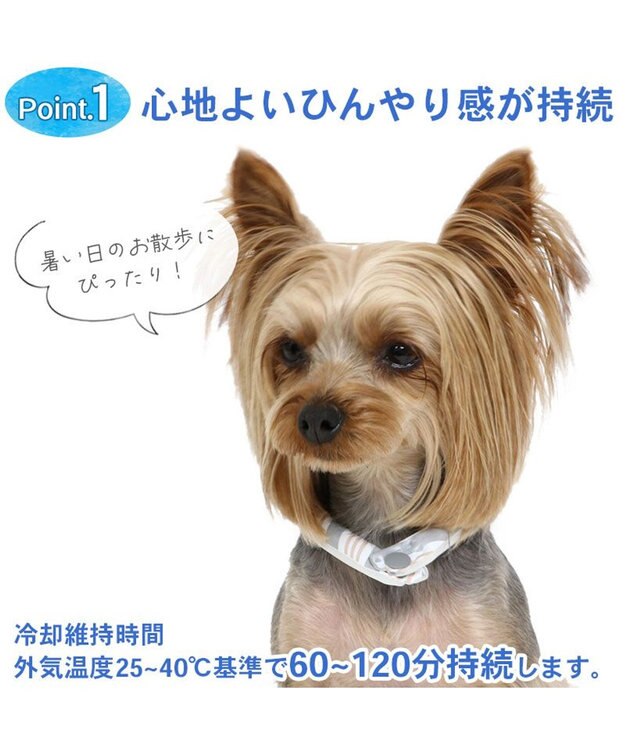 PET PARADISE クールリング 犬 クールネック ひんやり 28℃クールリング 【３Ｓ】 リフレクター 水色 ベージュ  反射材付き 水色 ３Ｓ