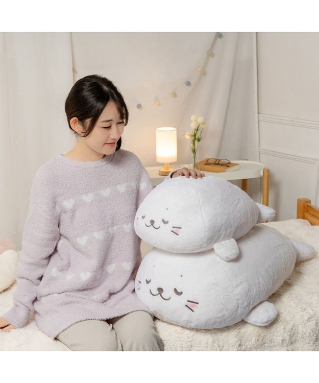 Mother garden しろたん すやすや寝顔 抱き枕 55ｃｍ すやすや寝顔