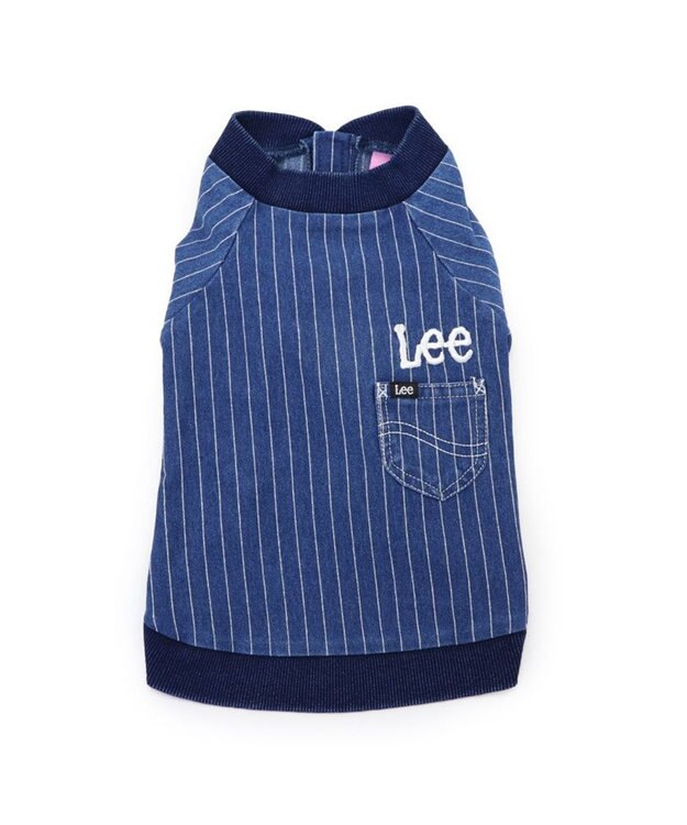 PET PARADISE 犬の服 犬 冬服 トレーナー Lee【小型犬】 ストライプ 紺（ネイビー・インディゴ）
