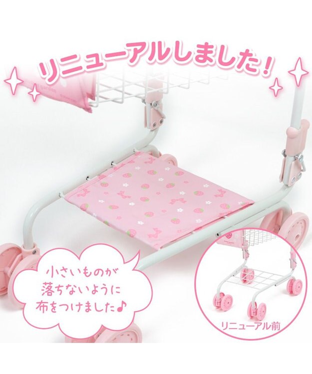 Mother garden マザーガーデン おままごと 野いちご ショッピングカート 《いちご×リボン》 -