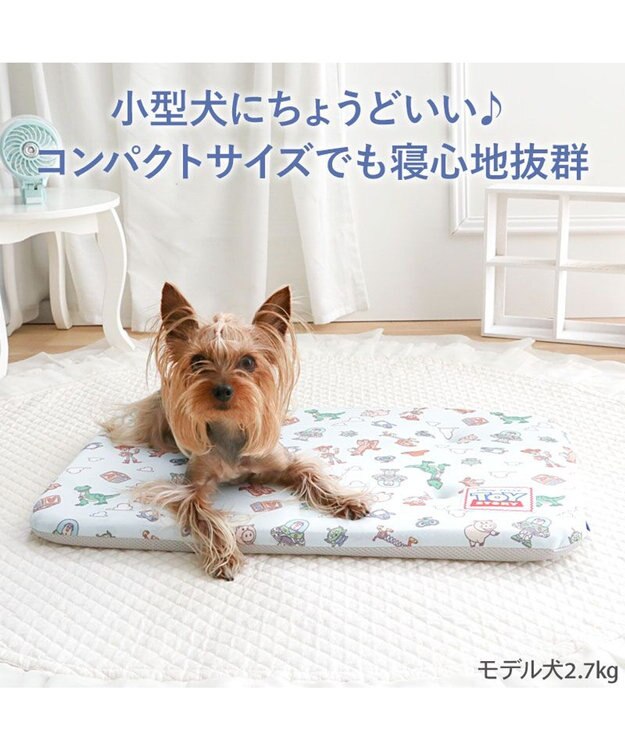 PET PARADISE ディズニー トイ・ストーリー もちっと クール マット Ｓ  《総柄》 ライトブルー