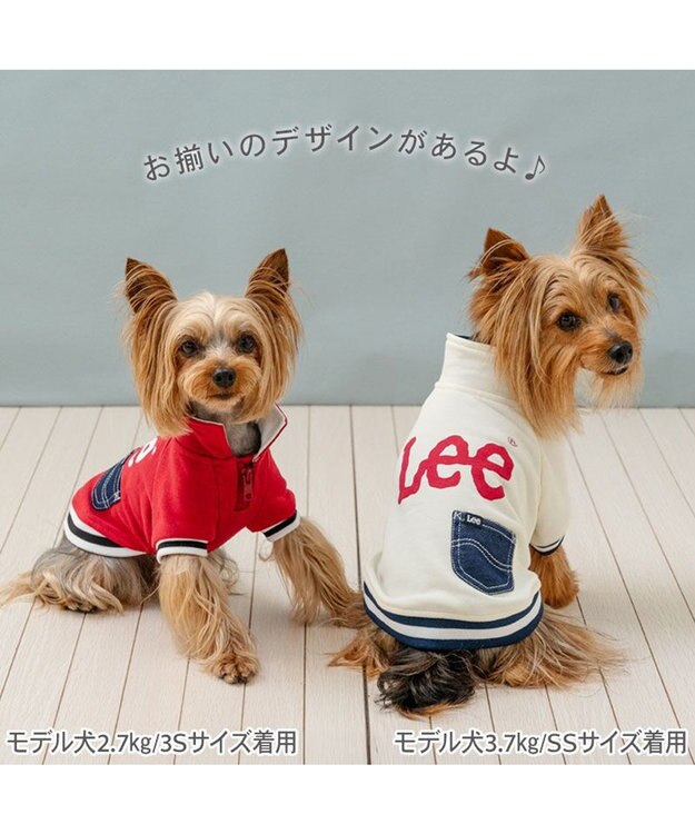 PET PARADISE Lee ジップUP トレーナー 《レッド》 小型犬 レッド