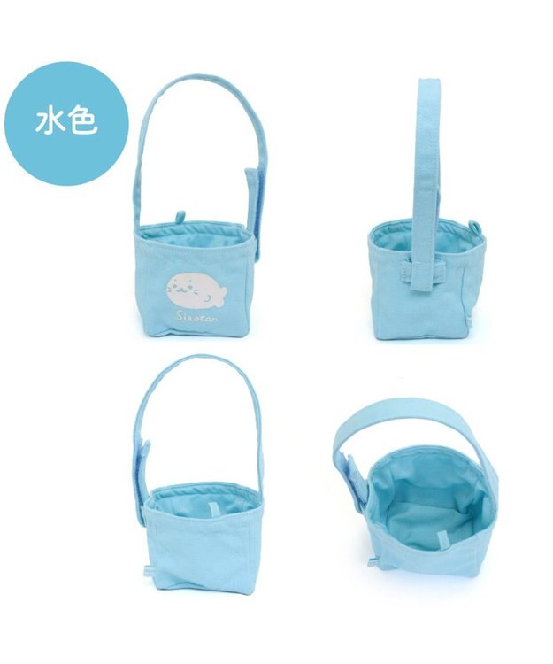 Mother garden しろたん ついてきちゃうマスコット用 ミニトートバッグ 《水色》 単品 ついてきちゃうマスコット用