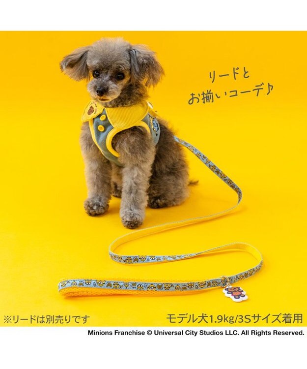 PET PARADISE ミニオン ベストハーネス ３Ｓ インディゴブルー×イエロー