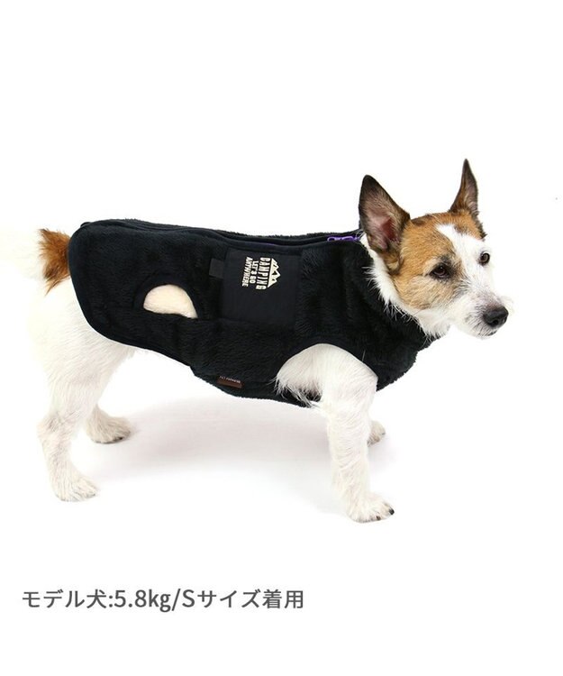 PET PARADISE ペットパラダイス 刺繍 背開き ベスト 小型犬 黒