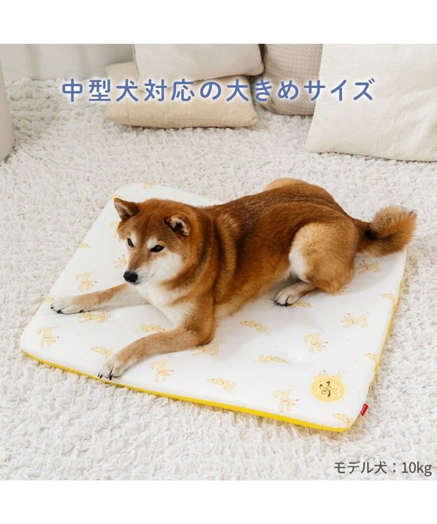 PET PARADISE ディズニー プルート もちっと クールマット ホワイト×イエロー