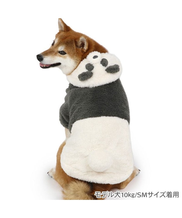 PET PARADISE ペットパラダイス もこもこなりきり パーカー 《パンダ》  中型犬 パンダ