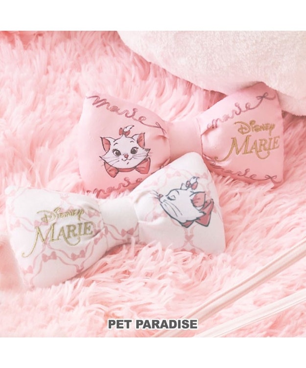 PET PARADISE ディズニー マリー 猫 リボンおもちゃ 《ピンク / ベージュ》 ピンク