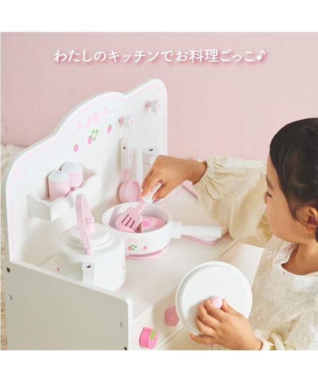 Mother garden マザーガーデン  スウィートストロベリーキッチン 《キッチンツール 9点付き》 小物ツール 9点付き