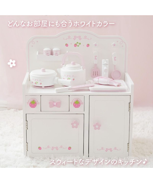 Mother garden マザーガーデン  スウィートストロベリーキッチン 《キッチンツール 9点付き》 小物ツール 9点付き