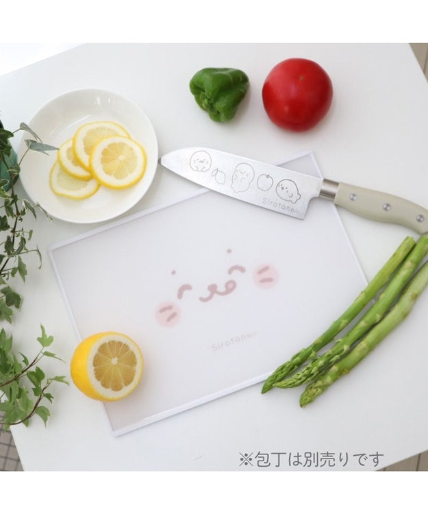 Mother garden しろたん 両面まな板 ホワイト