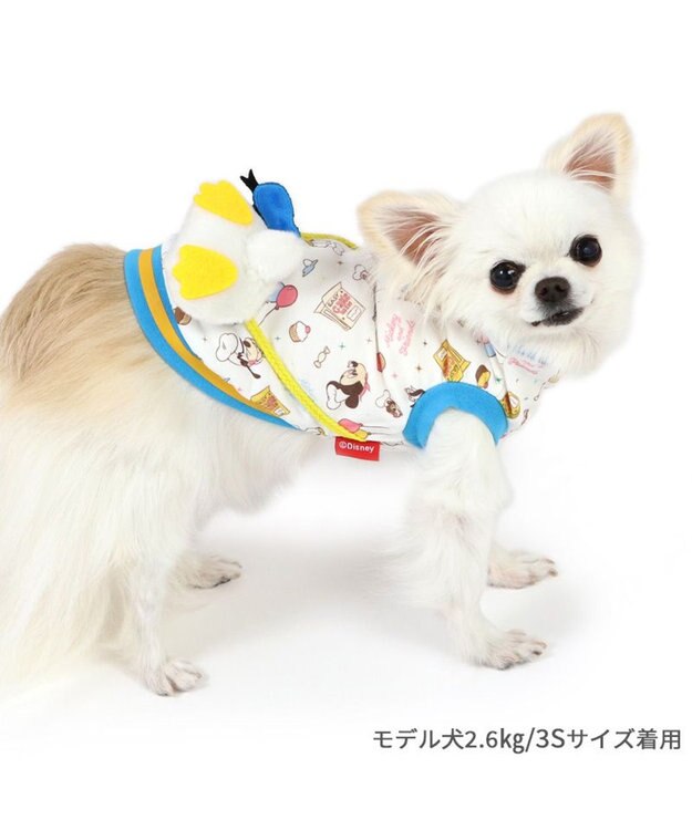 PET PARADISE ディズニー ドナルドダック 90周年 トレーナー 《パーティ柄》 小型犬 パーティ柄