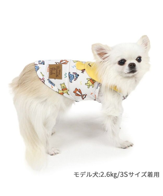 PET PARADISE ディズニー くまのプーさん クールメッシュ 襟付きタンクトップ 小型犬 イエロー