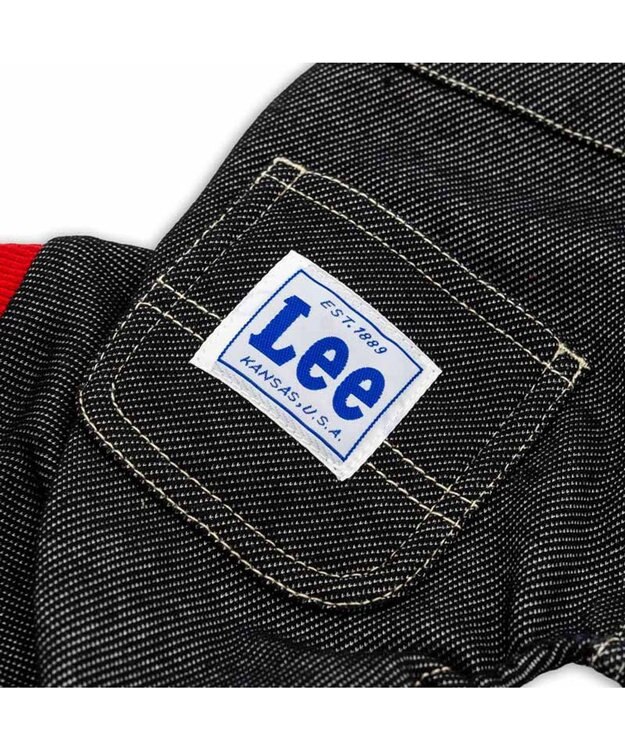 PET PARADISE Lee レッドリブ ロンパース 小型犬 ブラック×レッド