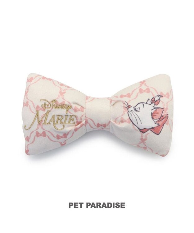 PET PARADISE ディズニー マリー 猫 リボンおもちゃ 《ピンク / ベージュ》 ベージュ