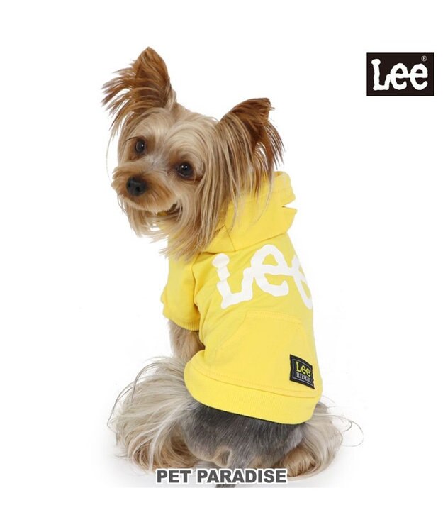 PET PARADISE 犬の服 犬 服 秋冬 Ｌｅｅ パーカー 【小型犬】 白 ロゴ レッド イエロー 黄