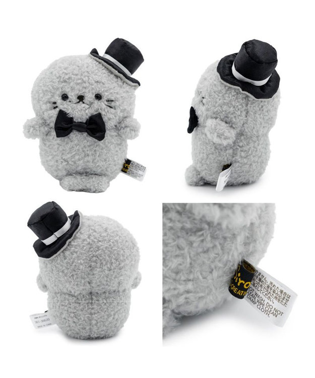 Mother garden しろたん モノクロ ぽてぽて マスコット 《しろたん》 単品 しろたん