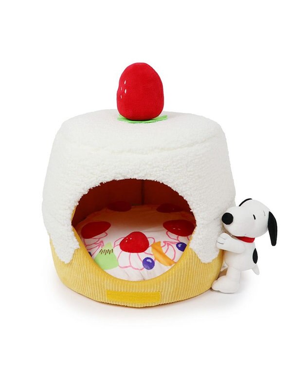 PET PARADISE 【限定150個】  スヌーピー ケーキ2way ハウス 白~オフホワイト