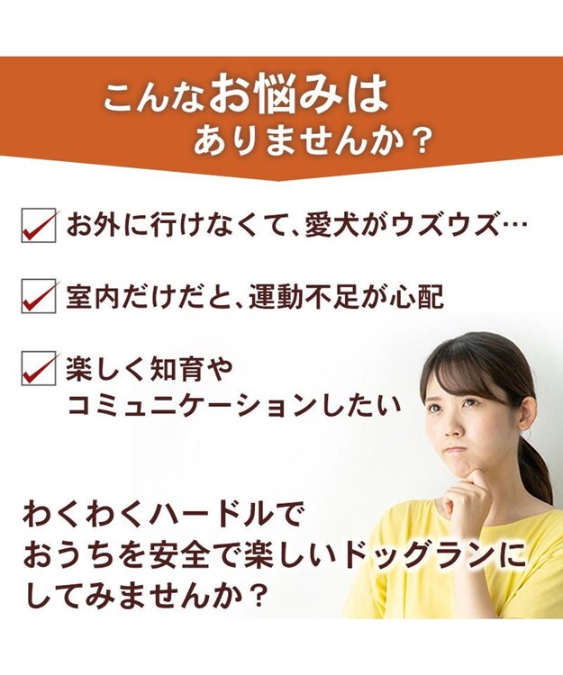 PET PARADISE ペットパラダイス わくわく ハードル トイ オレンジ
