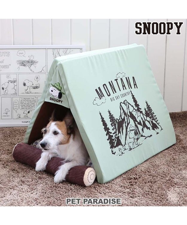 PET PARADISE スヌーピー ビーグルスカウト テント ハウス(46×47cm) 50周年 ビーグルスカウト