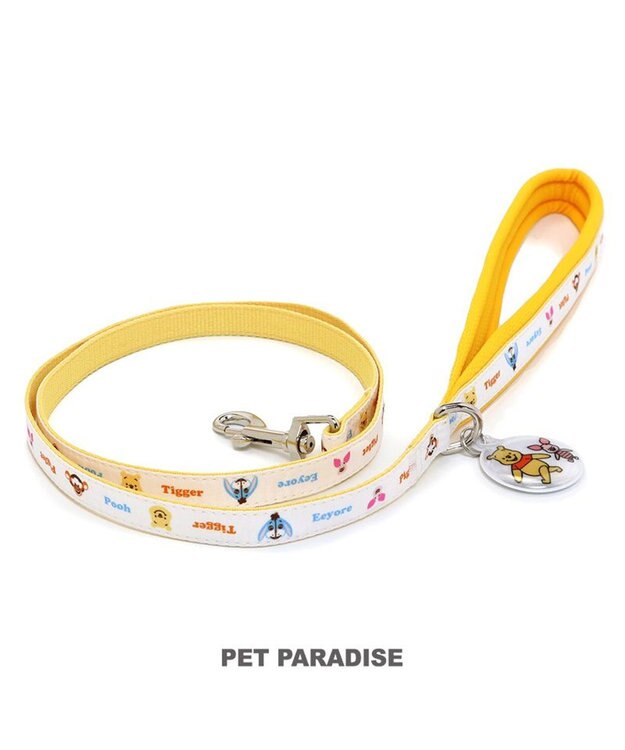 PET PARADISE ディズニー くまのプーさん リード 《ピグレット にこにこ》 ＳＳ～Ｓ 小型犬 イエロー