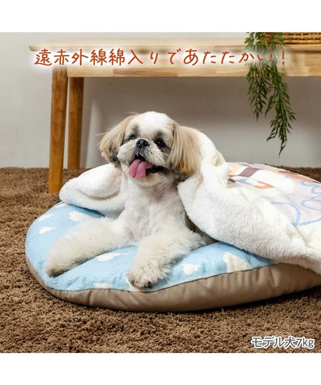 PET PARADISE ディズニー トイ・ストーリー 遠赤外線 くつろぎマット Ｍ ホワイト×ブルー