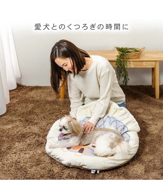 PET PARADISE ディズニー トイ・ストーリー 遠赤外線 くつろぎマット Ｍ ホワイト×ブルー