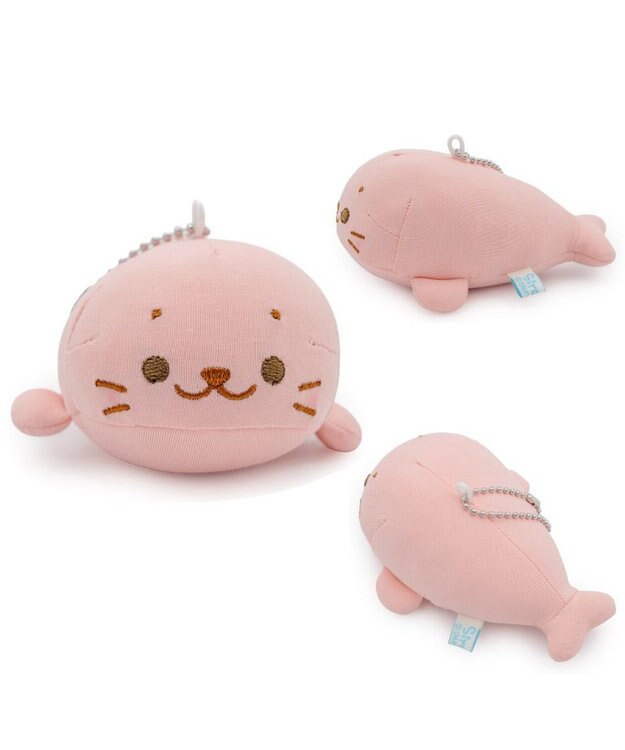 Mother garden しろたん クール キーホルダー 《ピンク》 単品 ピンク