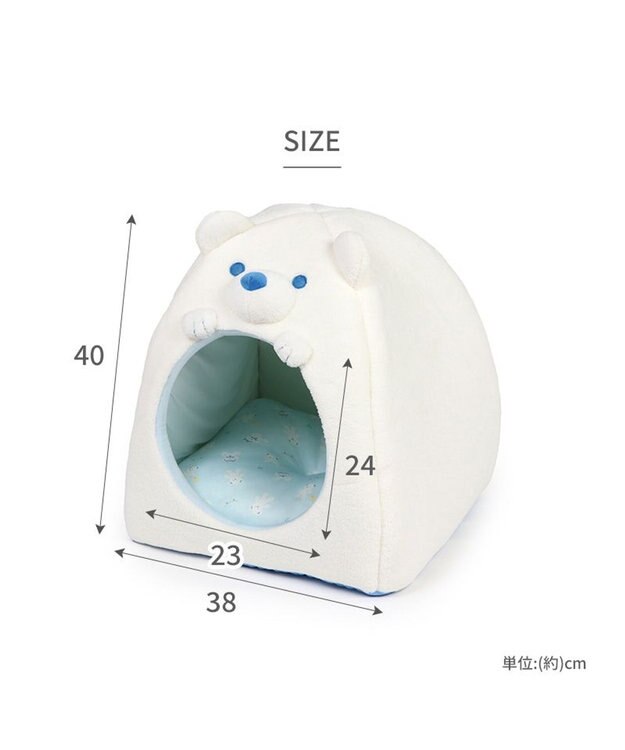 PET PARADISE ペットパラダイス クール ハウス しろくま 小型犬 白～オフホワイト