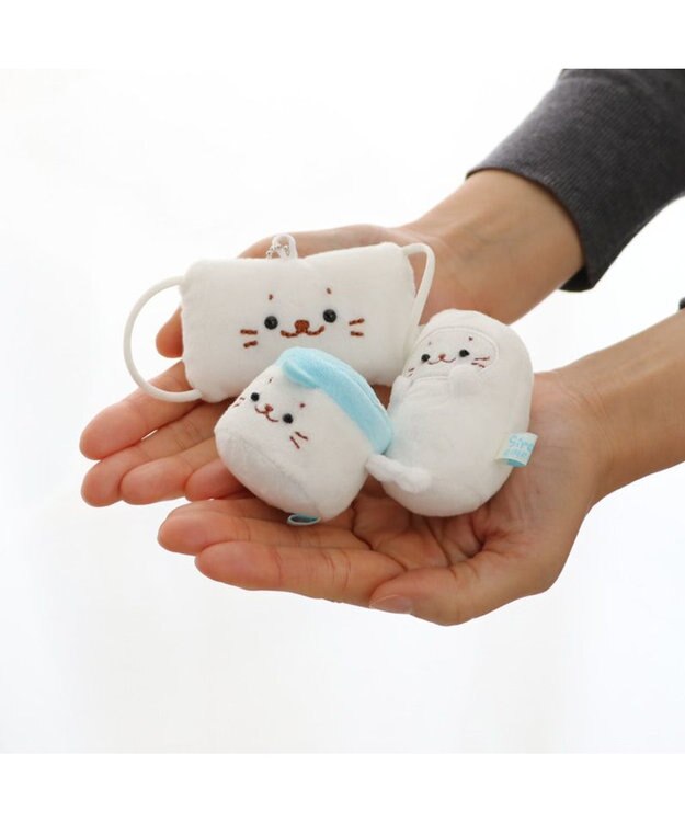 Mother garden しろたん 白いもの マスコットキーホルダー 《マスク》 単品 マスクキーホルダー