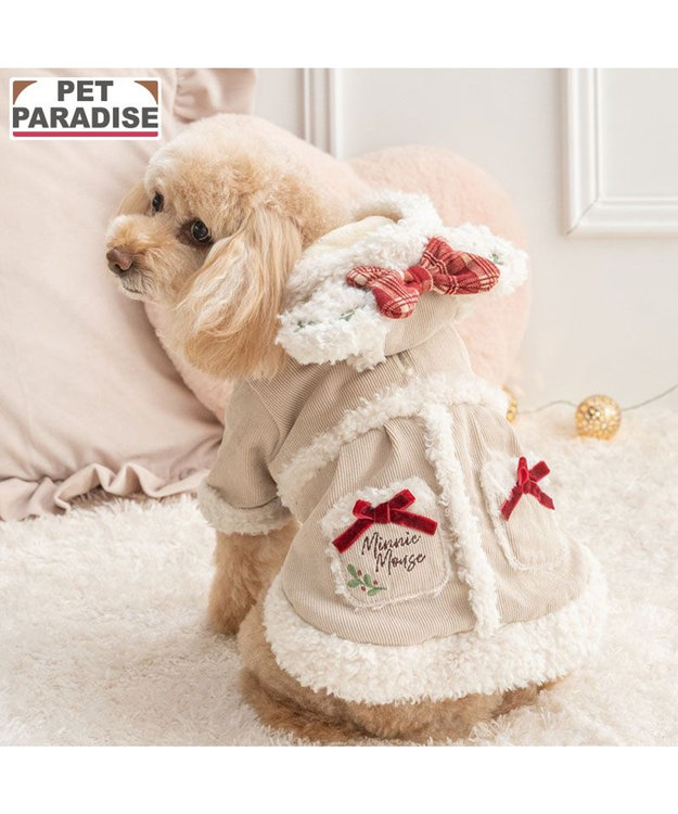 PET PARADISE ディズニー ミニーマウス　カントリーコート 小型犬 ベージュ
