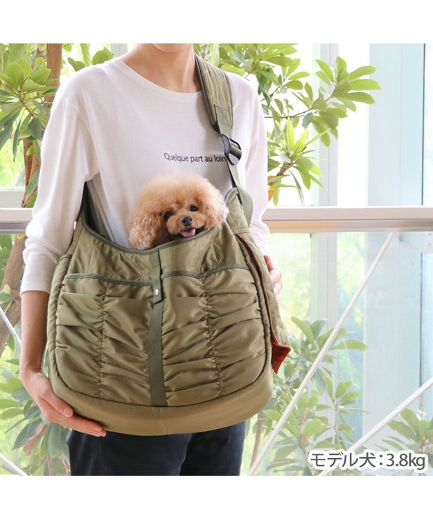 PET PARADISE ペットパラダイス  スリング キャリーバッグ  《キルトギャザー》 小型犬 約4～8kg キルトギャザー