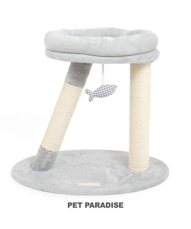 PET PARADISE 猫 キャットタワー 55cm スリム グレー