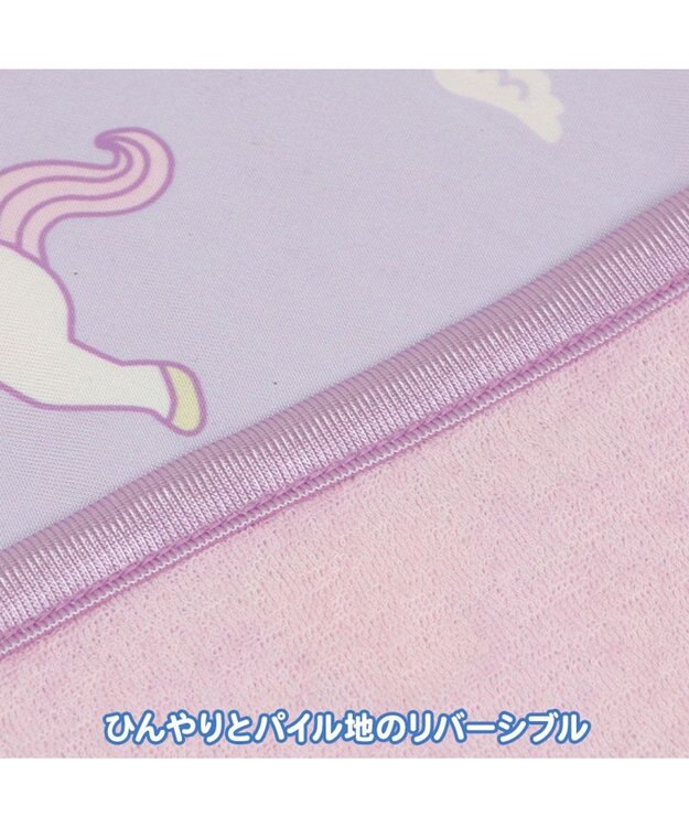 Mother garden マザーガーデン ユニコーン クールシングルケット 140×200cm ポップ柄 ピンク（濃）