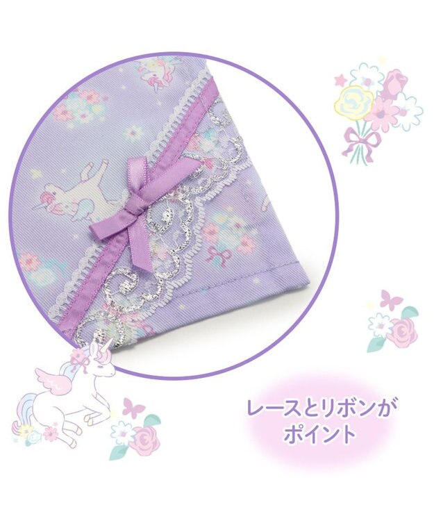 Mother garden マザーガーデン ユニコーン ランチマット 《フラワー柄》  35×25cm フラワー柄