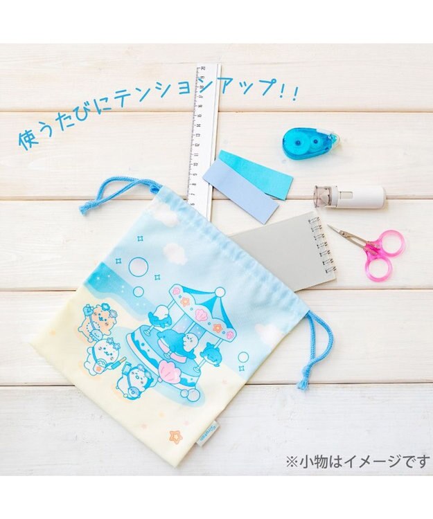 Mother garden しろたん 巾着 《ぷかぷかマリンパーク柄》 ぷかぷかマリンパーク柄