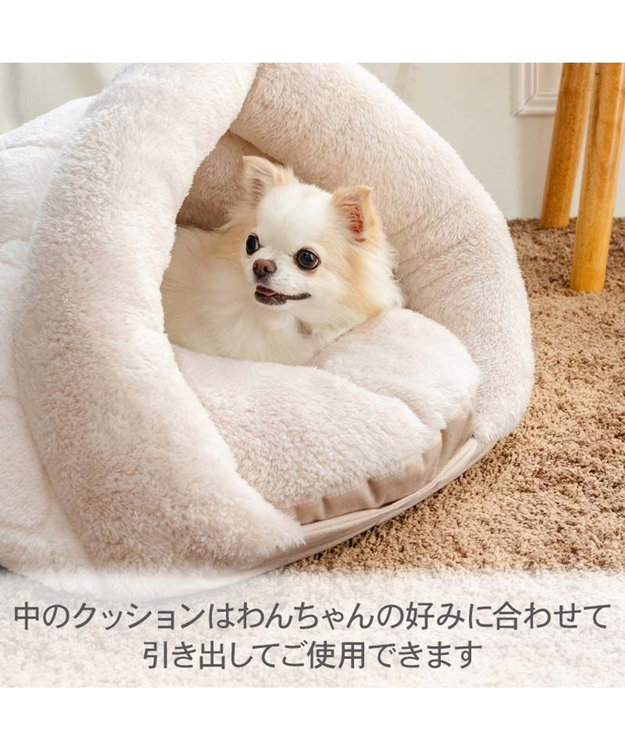 PET PARADISE ペットパラダイス マシュマロ ボアドーム 寝袋 ホワイト