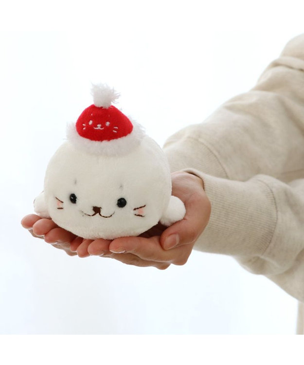 Mother garden しろたん サンタ帽子 手のりマスコット 《しろたん》 単品 しろたん