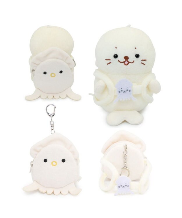 Mother garden しろたん ついてきちゃうしろたん マスコット専用リュック 《イカ》 単品 イカ