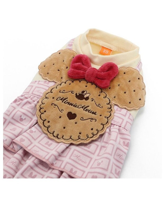 PET PARADISE ディズニー ミニーマウス ワンピース 《クッキー柄》 小型犬 ピンク
