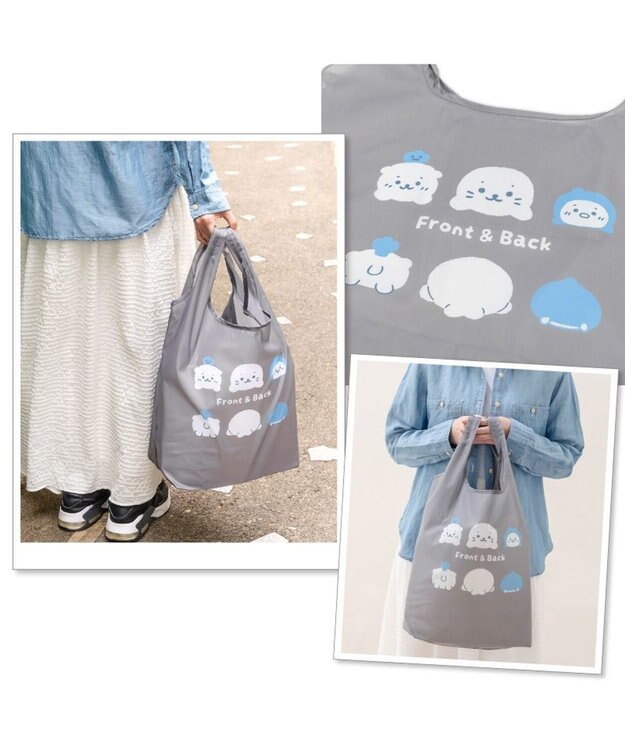 Mother garden しろたん エコバッグ 《フロント＆バック》 単品 フロント＆バック