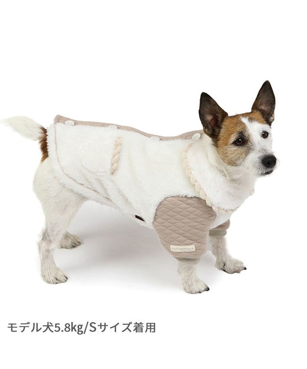 PET PARADISE ペットパラダイス ボアジャケット 襟付き 小型犬 -