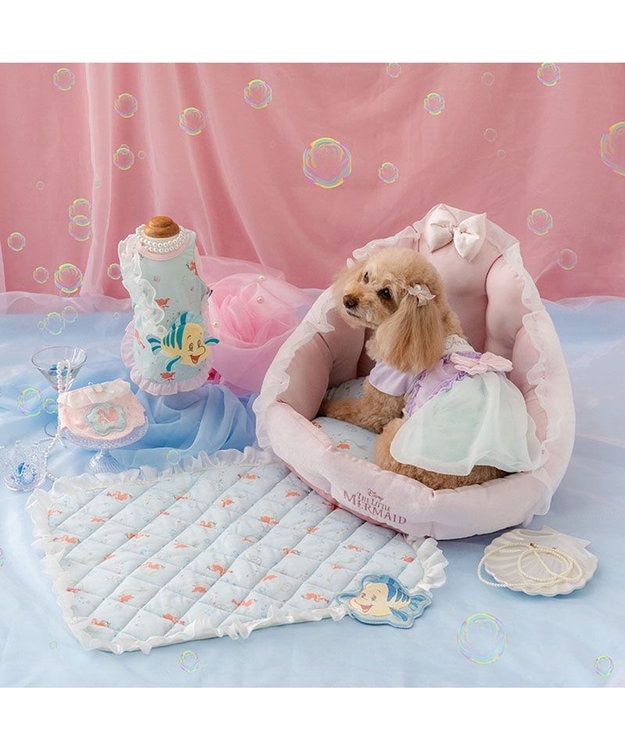 PET PARADISE ディズニー リトルマーメイド アリエル シェル カドラー ピンク