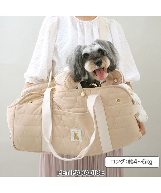 PET PARADISE ペットパラダイス くまちゃん あごのせ キャリーバッグ ロング 約4～6kg ブラウン