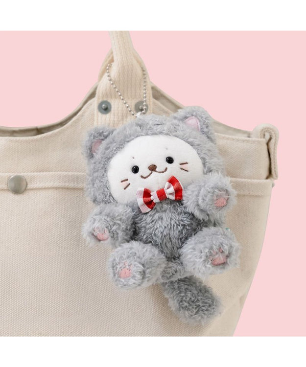Mother garden しろたん 猫キーホルダー 《グレー》 単品 グレー