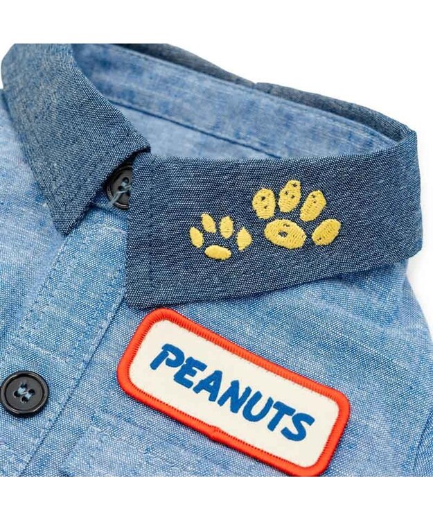 PET PARADISE スヌーピー ワークシャツ 小型犬 ネイビー
