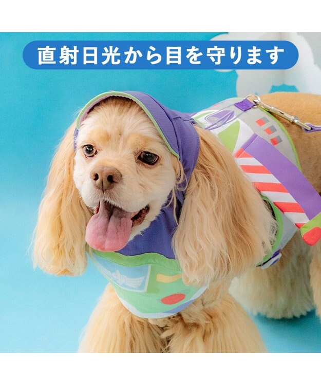 PET PARADISE ディズニー トイ・ストーリー バズ 保冷付き帽子 ＳＭ 中型犬 パープル