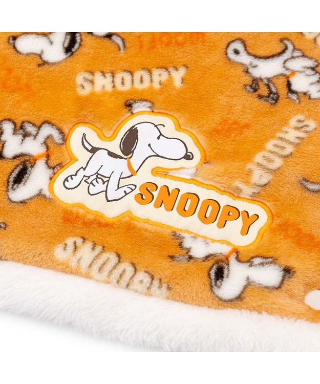 PET PARADISE スヌーピー 着る毛布 《てくてく》 中型犬 大型犬 オレンジ