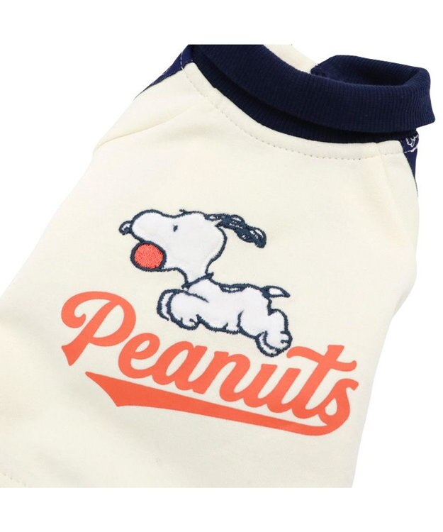 PET PARADISE スヌーピー トラック ロンパース 中型犬 大型犬 ホワイト×ネイビー